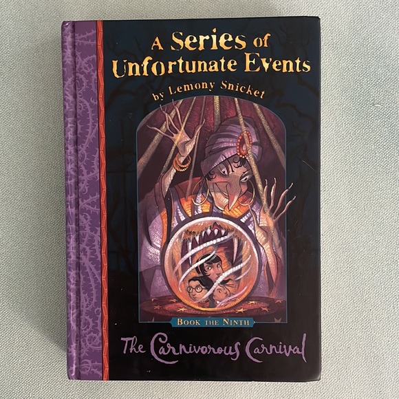 3 Lemony Snicket Books The Grim Grotto The Hostile Hospital Carnivorous Carnival - Picture 4 of 8